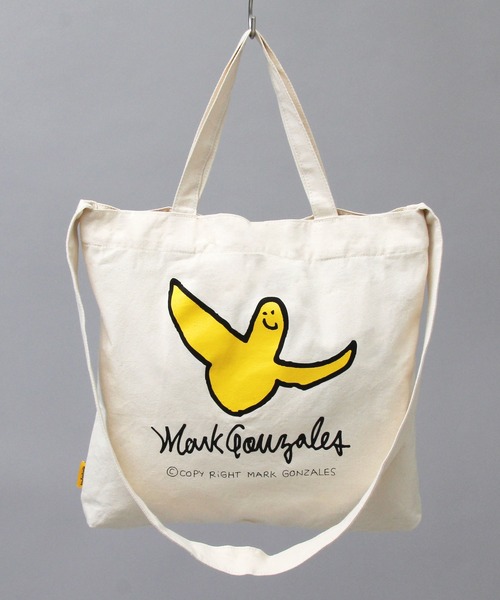 Mark Gonzales（マーク・ゴンザレス）の「ゴンバト キャンバス ショルダートートバッグ / トートバッグ / ショルダーバッグ（トートバッグ・メンズ・ホワイト/ブラック/ブラック系その他/ホワイト系その他・FREE）」の22枚目の写真
