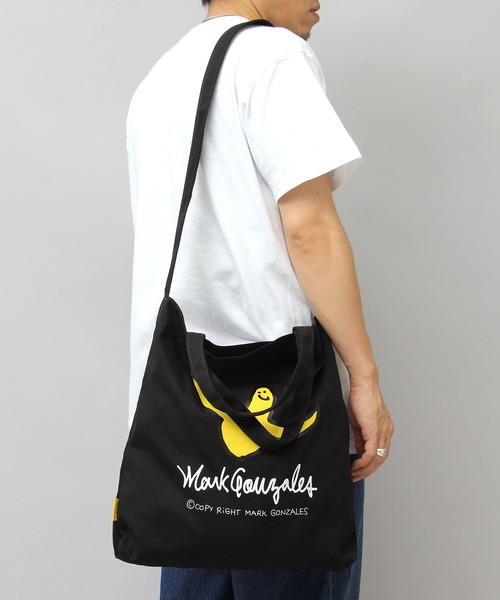 MarkGonzales ゴンバト トートバッグ BLK 2H9-13208 What it isNt）ART BY MARKGONZALES ⁄ (ワットイットイズント