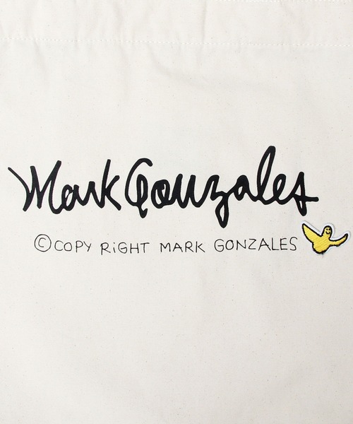 Mark Gonzales（マーク・ゴンザレス）の「ゴンバト キャンバス ショルダートートバッグ / トートバッグ / ショルダーバッグ（トートバッグ・メンズ・ホワイト/ブラック/ブラック系その他/ホワイト系その他・FREE）」の12枚目の写真