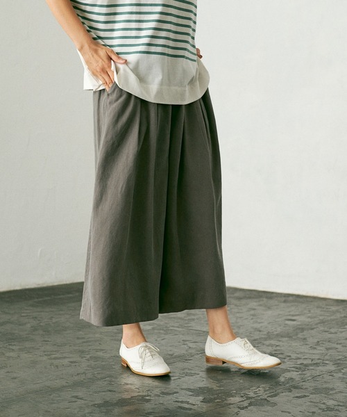 PUAL CE CIN（ピュアルセシン）の「【Du noir】ワイドパンツ（その他パンツ・レディース・ブラウン/グレー・FREE）」の2枚目の写真