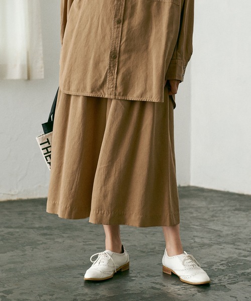 PUAL CE CIN（ピュアルセシン）の「【Du noir】ワイドパンツ（その他パンツ・レディース・ブラウン/グレー・FREE）」の18枚目の写真