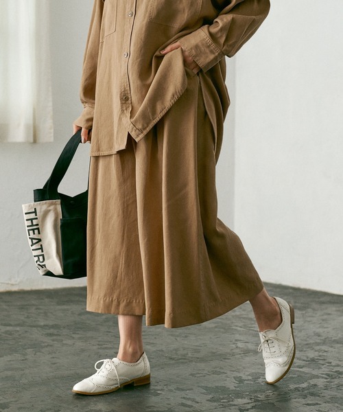 PUAL CE CIN（ピュアルセシン）の「【Du noir】ワイドパンツ（その他パンツ・レディース・ブラウン/グレー・FREE）」の22枚目の写真