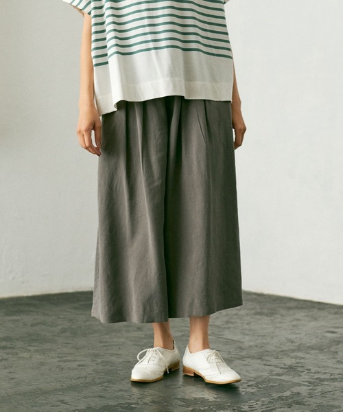 PUAL CE CIN（ピュアルセシン）の「【Du noir】ワイドパンツ（その他パンツ・レディース・ブラウン/グレー・FREE）」の16枚目の写真