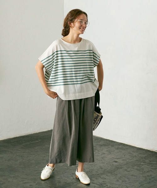 PUAL CE CIN（ピュアルセシン）の「【Du noir】ワイドパンツ（その他パンツ・レディース・ブラウン/グレー・FREE）」の4枚目の写真