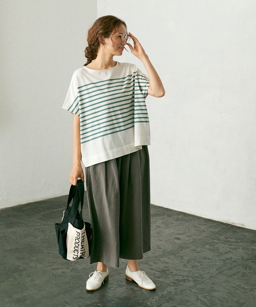 PUAL CE CIN（ピュアルセシン）の「【Du noir】ワイドパンツ（その他パンツ・レディース・ブラウン/グレー・FREE）」の7枚目の写真