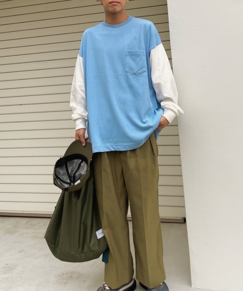 SENSION（センション）の「2way military bag（トートバッグ・メンズ・カーキ/オレンジ・FREE）」の7枚目の写真