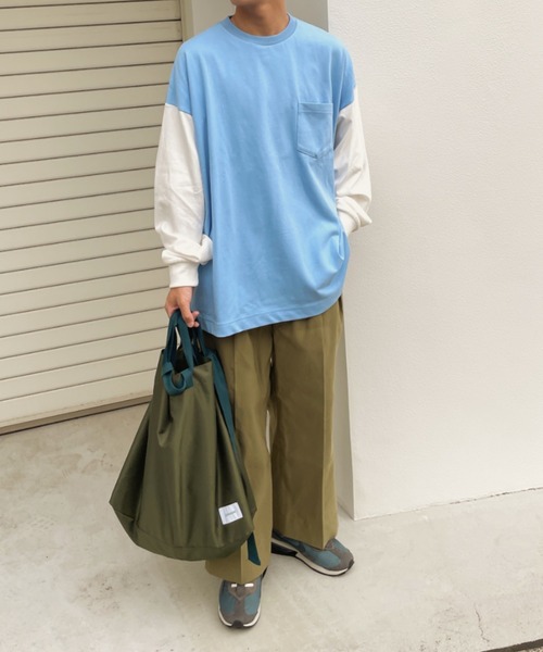 SENSION（センション）の「2way military bag（トートバッグ・メンズ・カーキ/オレンジ・FREE）」の3枚目の写真