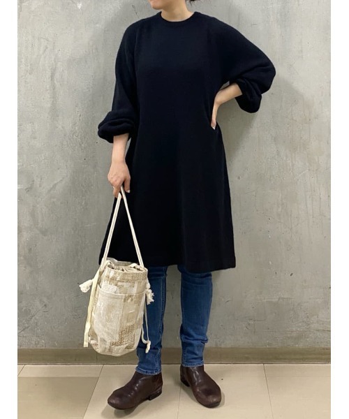 BEARDSLEY（ビアズリー）の「ジャガードデニムBAG（トートバッグ・レディース・ベージュ/インディゴブルー・FREE）」の15枚目の写真