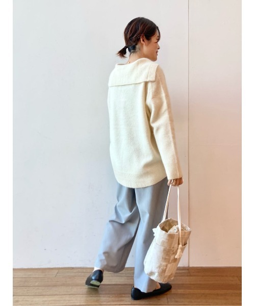 BEARDSLEY（ビアズリー）の「ジャガードデニムBAG（トートバッグ・レディース・ベージュ/インディゴブルー・FREE）」の14枚目の写真