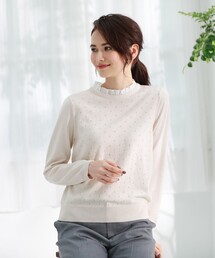 フリルコンビニットプルオーバー