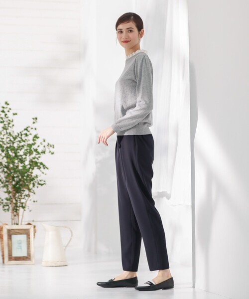 MACKINTOSH PHILOSOPHY(マッキントッシュ フィロソフィー)の「フリルコンビニットプルオーバー(ニット/セーター・レディース・ホワイト系その他/グレー系その他/ダークネイビー/ネイビー・38/36)」の19枚目の写真