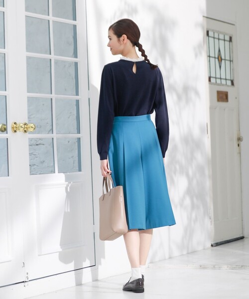 MACKINTOSH PHILOSOPHY(マッキントッシュ フィロソフィー)の「フリルコンビニットプルオーバー(ニット/セーター・レディース・ホワイト系その他/グレー系その他/ダークネイビー/ネイビー・38/36)」の22枚目の写真