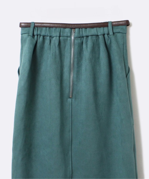 one way（ワンウェイ）の「【oneway】ベルト付きスエポンナロースカート（スカート・レディース・ブラック/ベージュ/ライトグリーン/ライトピンク・FREE）」の5枚目の写真