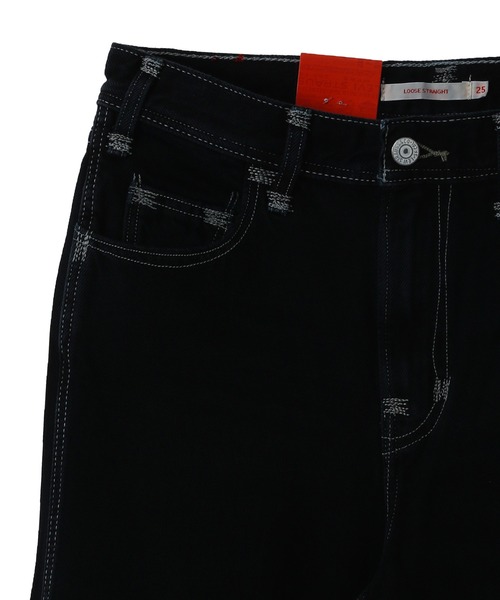 Levi's（リーバイス）の「LEVI'S LOOSE STRAIGHT A0163-0001（デニムパンツ・レディース・インディゴブルー・25inch/26inch/27inch）」の3枚目の写真