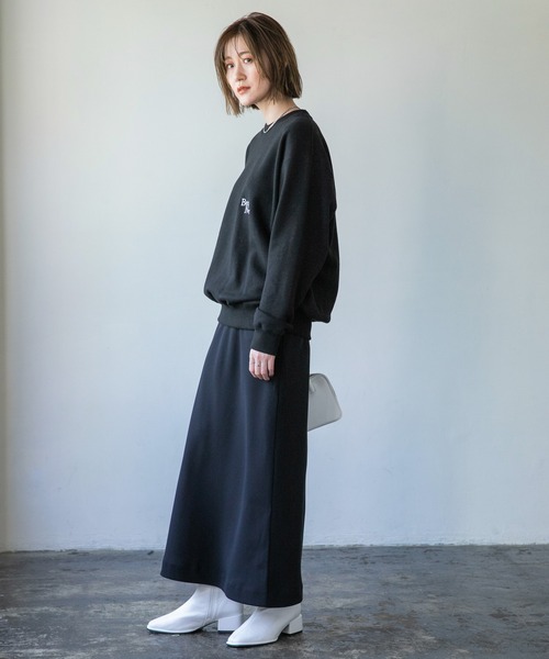 A part by(アパートバイ)の「ジョーゼットマキシスカート 229943(スカート・レディース・ブラック/マスタード・MEDIUM/LARGE)」の9枚目の写真