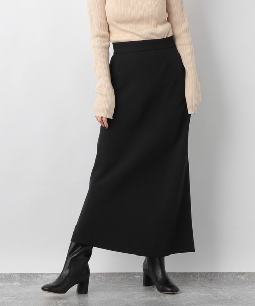 A part by(アパートバイ)の「ジョーゼットマキシスカート 229943(スカート・レディース・ブラック/マスタード・MEDIUM/LARGE)」の5枚目の写真
