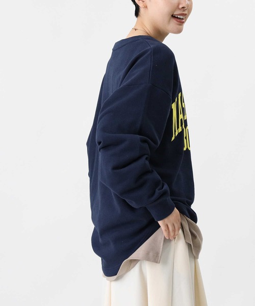 HONEYSUCKLE ROSE（ハニーサックルローズ）の「【HONEYSUCKLE ROSE】スリットビッグシルエットロンT（Tシャツ/カットソー・レディース・ライトブラウン/ホワイト/ブラック・S/L/M）」の17枚目の写真