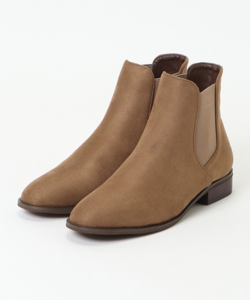 ikka（イッカ）の「サイドゴアプレーンブーツ（ブーツ・レディース・ブラック/ダークブラウン/ベージュ/グレー・M/L）」の15枚目の写真