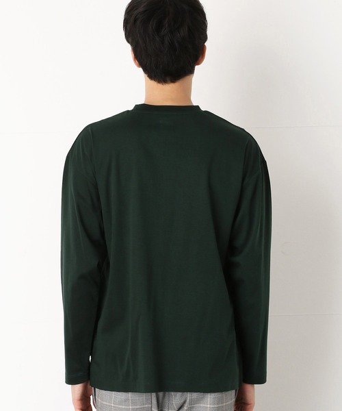 COMME　CA COMMUNE（コムサコミューン）の「ダブルポケット 長袖Ｔシャツ（Tシャツ/カットソー・メンズ・ダークブラウン/パープル/グリーン/アイボリー/レンガ/チャコール・MEDIUM/LARGE）」の15枚目の写真