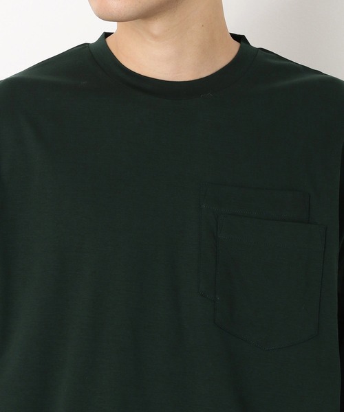 COMME　CA COMMUNE（コムサコミューン）の「ダブルポケット 長袖Ｔシャツ（Tシャツ/カットソー・メンズ・ダークブラウン/パープル/グリーン/アイボリー/レンガ/チャコール・MEDIUM/LARGE）」の16枚目の写真