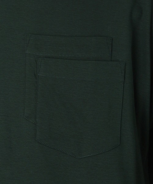 COMME　CA COMMUNE（コムサコミューン）の「ダブルポケット 長袖Ｔシャツ（Tシャツ/カットソー・メンズ・ダークブラウン/パープル/グリーン/アイボリー/レンガ/チャコール・MEDIUM/LARGE）」の17枚目の写真