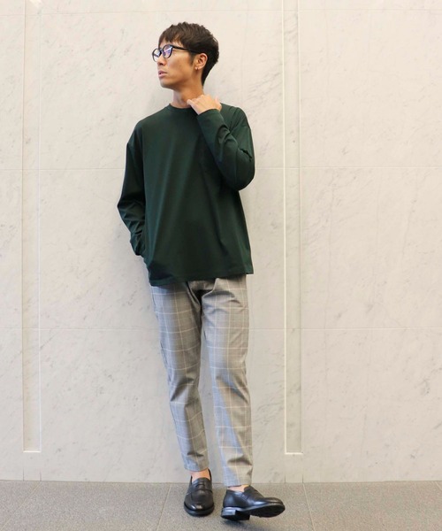 COMME　CA COMMUNE（コムサコミューン）の「ダブルポケット 長袖Ｔシャツ（Tシャツ/カットソー・メンズ・ダークブラウン/パープル/グリーン/アイボリー/レンガ/チャコール・MEDIUM/LARGE）」の21枚目の写真