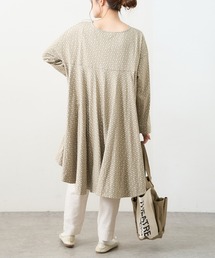 PUAL CE CIN | 小花プリント抜染プリントチュニック(Tシャツ/カットソー)