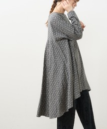 PUAL CE CIN | 小花プリント抜染プリントチュニック(Tシャツ/カットソー)