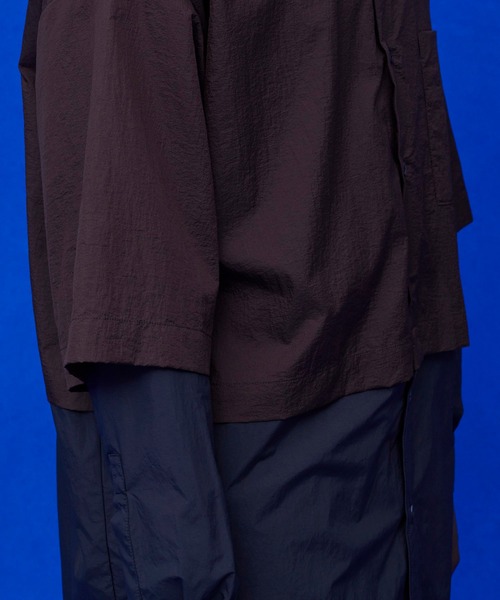 UNITED TOKYO（ユナイテッドトウキョウ）の「カラーブロックシアーSH（シャツ/ブラウス・メンズ・ブラウン/グレー/ネイビー・FREE）」の14枚目の写真