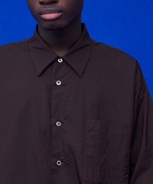 UNITED TOKYO（ユナイテッドトウキョウ）の「カラーブロックシアーSH（シャツ/ブラウス・メンズ・ブラウン/グレー/ネイビー・FREE）」の6枚目の写真