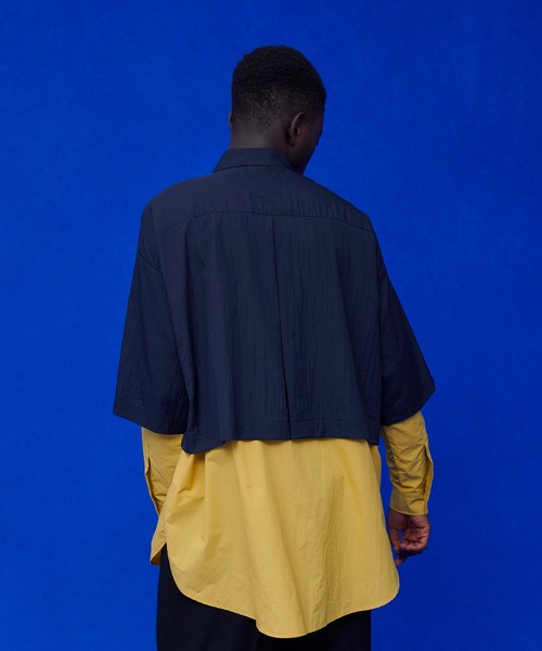 UNITED TOKYO（ユナイテッドトウキョウ）の「カラーブロックシアーSH（シャツ/ブラウス・メンズ・ブラウン/グレー/ネイビー・FREE）」の19枚目の写真