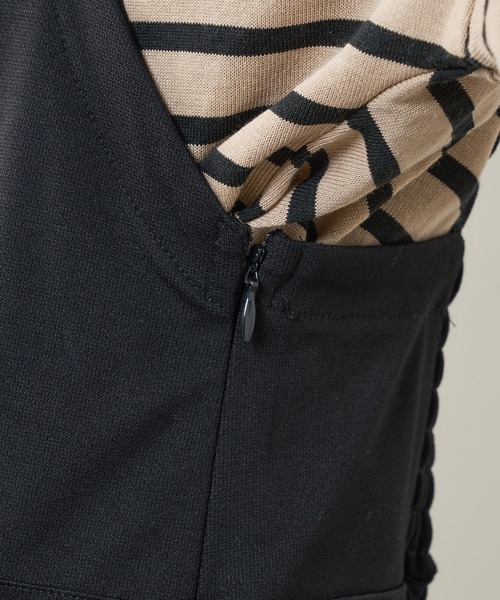 natural couture（ナチュラルクチュール）の「モクロディベアキャミワンピース（ジャンパースカート・レディース・ブラック/ブラウン/チェック/ライトベージュ・FREE）」の21枚目の写真