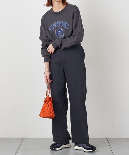 CIAOPANIC TYPY（チャオパニックティピー）の「NEWPORTプリントTee（Tシャツ/カットソー・レディース・チャコールグレー/レッド/オフホワイト・ONE SIZE）」の5枚目の写真