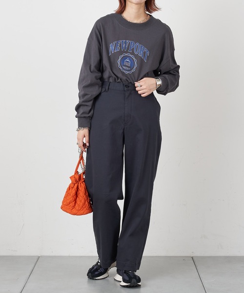 CIAOPANIC TYPY（チャオパニックティピー）の「NEWPORTプリントTee（Tシャツ/カットソー・レディース・チャコールグレー/レッド/オフホワイト・ONE SIZE）」の9枚目の写真