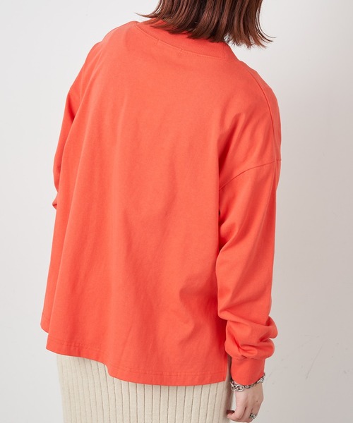 CIAOPANIC TYPY（チャオパニックティピー）の「NEWPORTプリントTee（Tシャツ/カットソー・レディース・チャコールグレー/レッド/オフホワイト・ONE SIZE）」の14枚目の写真