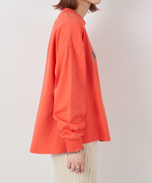 CIAOPANIC TYPY（チャオパニックティピー）の「NEWPORTプリントTee（Tシャツ/カットソー・レディース・チャコールグレー/レッド/オフホワイト・ONE SIZE）」の6枚目の写真