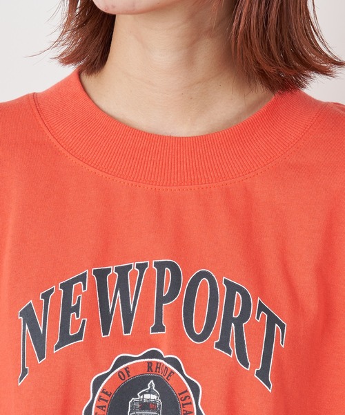 CIAOPANIC TYPY（チャオパニックティピー）の「NEWPORTプリントTee（Tシャツ/カットソー・レディース・チャコールグレー/レッド/オフホワイト・ONE SIZE）」の7枚目の写真