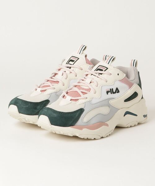 FILA(フィラ)の「FILA/フィラ レイトレイサーローカットスニーカー(スニーカー・レディース・グレー/アイボリー/ブラック/ホワイト/ベージュ/グリーン・24cm/23cm/24.5cm)」の2枚目の写真