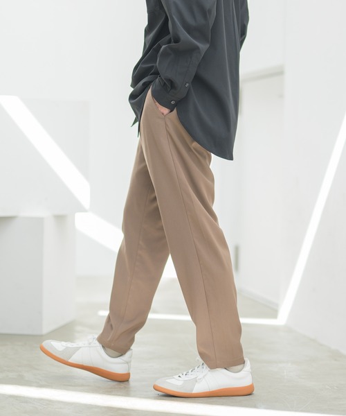 CASPER JOHN（キャスパージョン）の「Tapered Slim Slacks/テーパードスリムスラックス（スラックス・メンズ・ブラウン/ライトベージュ/ブラック/ネイビー・マルチサイズ）」の12枚目の写真