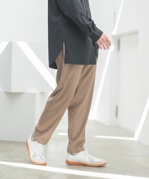 CASPER JOHN（キャスパージョン）の「Tapered Slim Slacks/テーパードスリムスラックス（スラックス・メンズ・ブラウン/ライトベージュ/ブラック/ネイビー・マルチサイズ）」の15枚目の写真