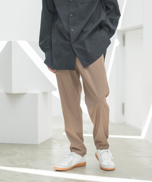 CASPER JOHN（キャスパージョン）の「Tapered Slim Slacks/テーパードスリムスラックス（スラックス・メンズ・ブラウン/ライトベージュ/ブラック/ネイビー・マルチサイズ）」の16枚目の写真