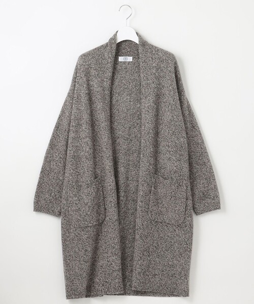 J.PRESS(ジェイプレス)の「MIX COLOR CHINE カーディガン(カーディガン/ボレロ・レディース・グレー系/ベージュ系・T13)」の7枚目の写真