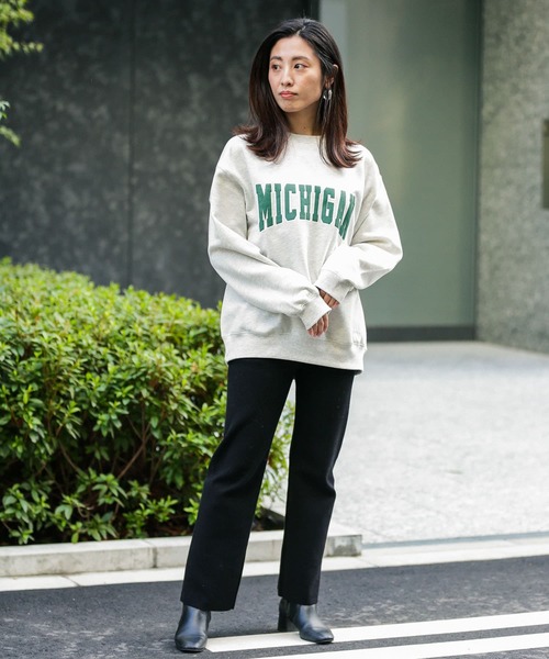 URBAN RESEARCH Sonny Label（アーバンリサーチサニーレーベル）の「発砲プリント裏起毛スウェット（スウェット・メンズ・グリーン系その他/ブラック/グレー・MEDIUM/LARGE）」の15枚目の写真
