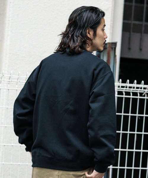 URBAN RESEARCH Sonny Label（アーバンリサーチサニーレーベル）の「発砲プリント裏起毛スウェット（スウェット・メンズ・グリーン系その他/ブラック/グレー・MEDIUM/LARGE）」の13枚目の写真
