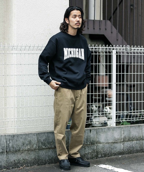 URBAN RESEARCH Sonny Label（アーバンリサーチサニーレーベル）の「発砲プリント裏起毛スウェット（スウェット・メンズ・グリーン系その他/ブラック/グレー・MEDIUM/LARGE）」の9枚目の写真