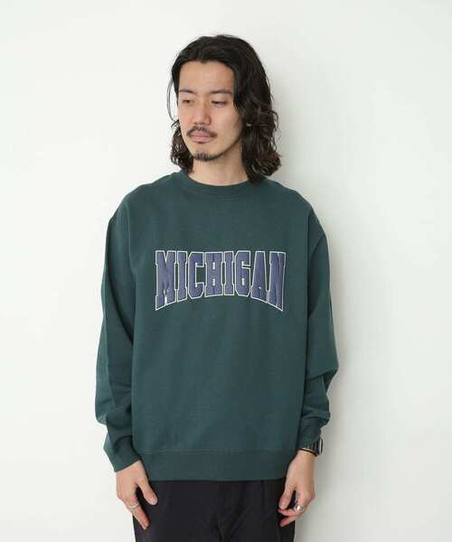 URBAN RESEARCH Sonny Label（アーバンリサーチサニーレーベル）の「発砲プリント裏起毛スウェット（スウェット・メンズ・グリーン系その他/ブラック/グレー・MEDIUM/LARGE）」の6枚目の写真