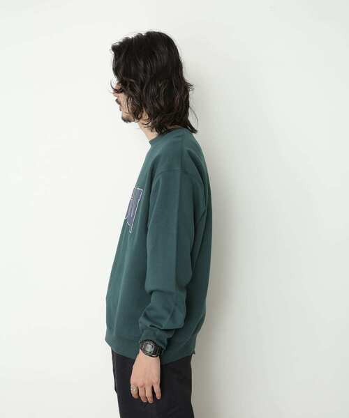 URBAN RESEARCH Sonny Label（アーバンリサーチサニーレーベル）の「発砲プリント裏起毛スウェット（スウェット・メンズ・グリーン系その他/ブラック/グレー・MEDIUM/LARGE）」の8枚目の写真