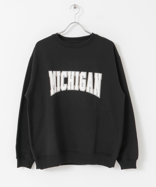 URBAN RESEARCH Sonny Label（アーバンリサーチサニーレーベル）の「発砲プリント裏起毛スウェット（スウェット・メンズ・グリーン系その他/ブラック/グレー・MEDIUM/LARGE）」の5枚目の写真