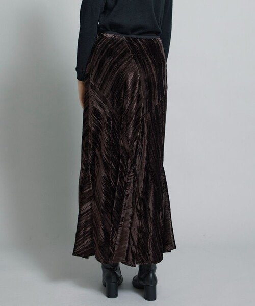 LOKITHO（ロキト）の「【LOKITHO(ロキト)】クラッシュダイドベルベットスカート LKF339-SK2（スカート・レディース・ベージュ/ブラウン・1/2）」の19枚目の写真