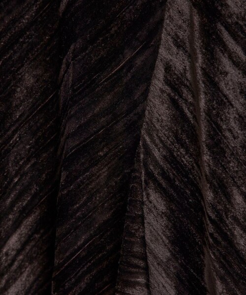 LOKITHO（ロキト）の「【LOKITHO(ロキト)】クラッシュダイドベルベットスカート LKF339-SK2（スカート・レディース・ベージュ/ブラウン・1/2）」の5枚目の写真